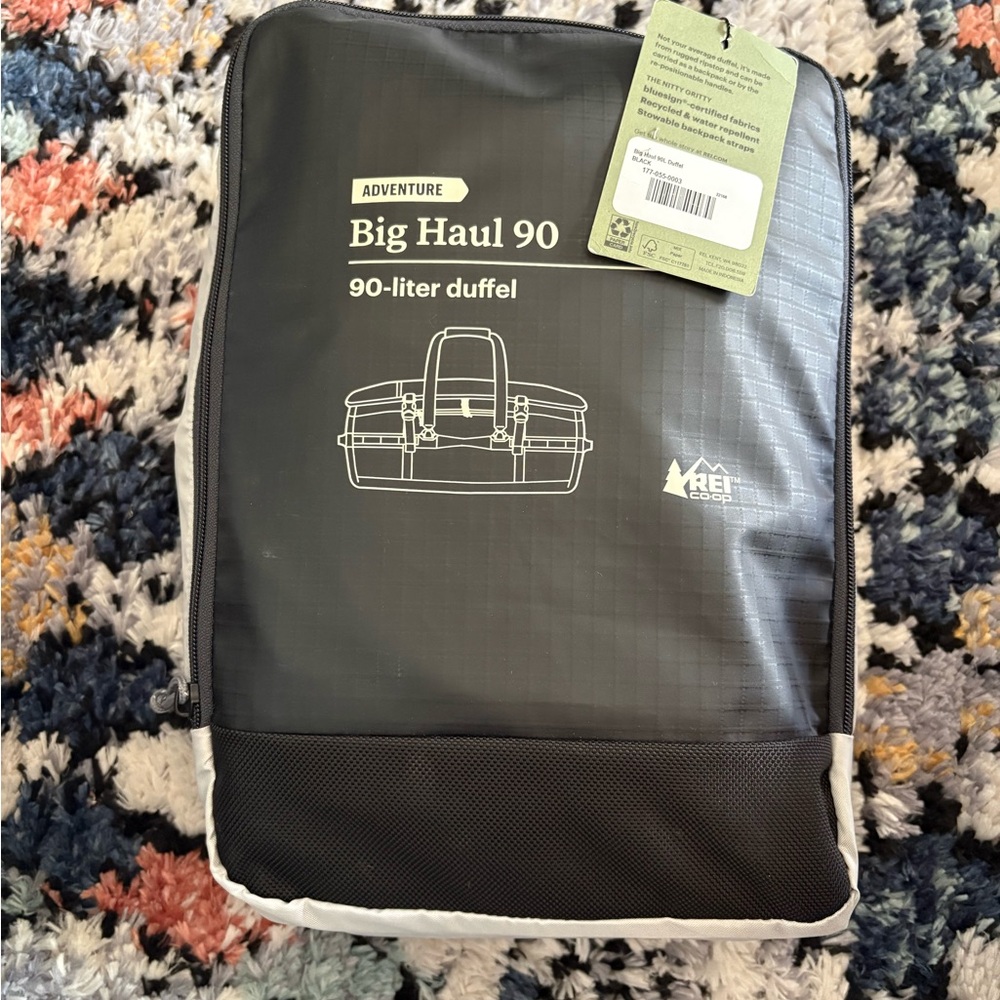 REI Big Haul 90 Duffel Bag - Black